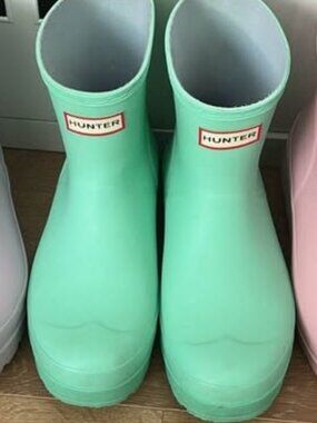 Rare Teal Size 9 Women's Hunter Play Boot Short